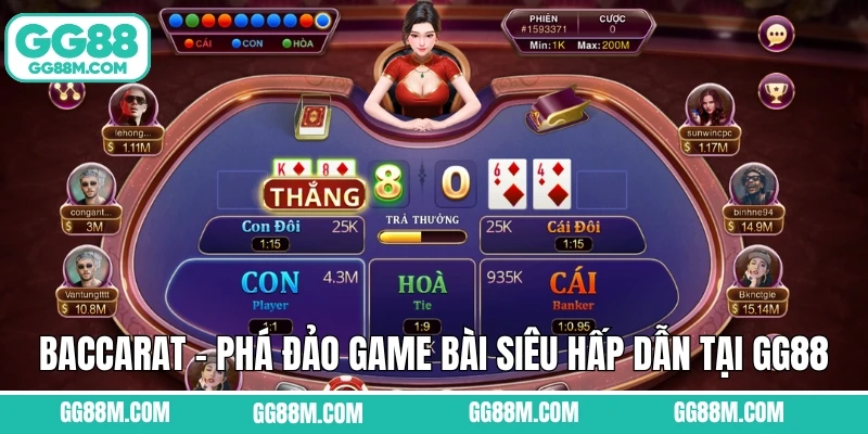Baccarat - Phá Đảo Game Bài Siêu Hấp Dẫn Tại GG88