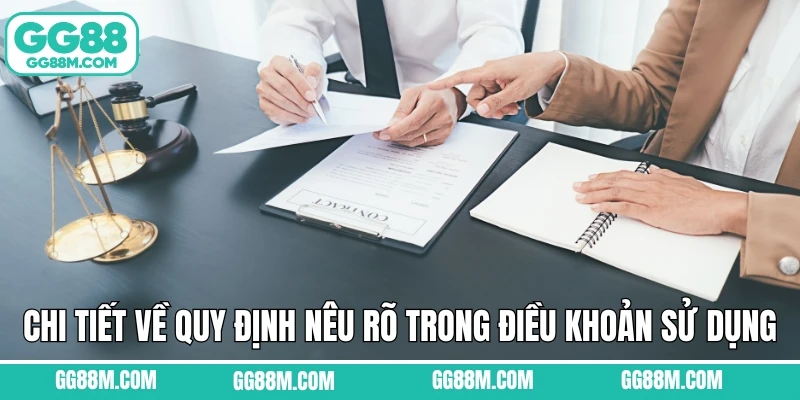Chi tiết về quy định nêu rõ trong điều khoản sử dụng