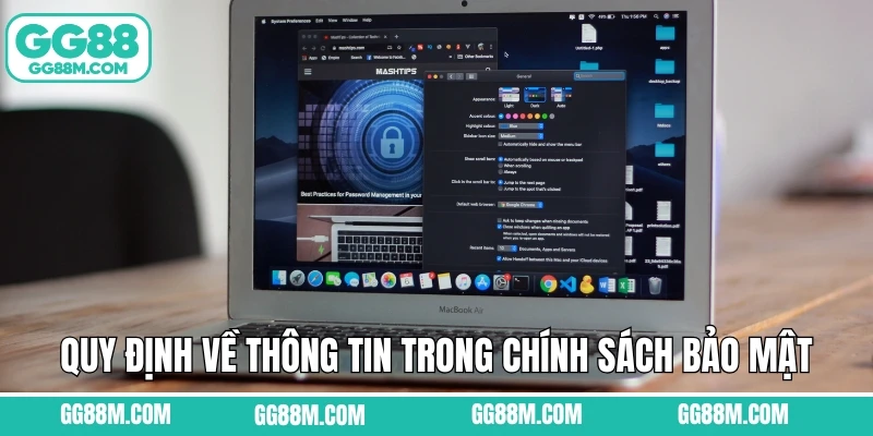 Quy định rõ ràng về thông tin trong chính sách bảo mật